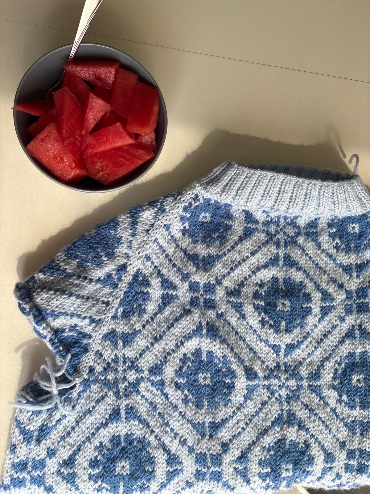 Blue diamond vest
